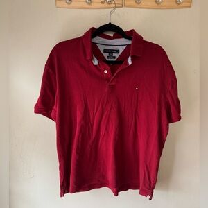 Men's Tommy Hilfiger Red Polo Shirt